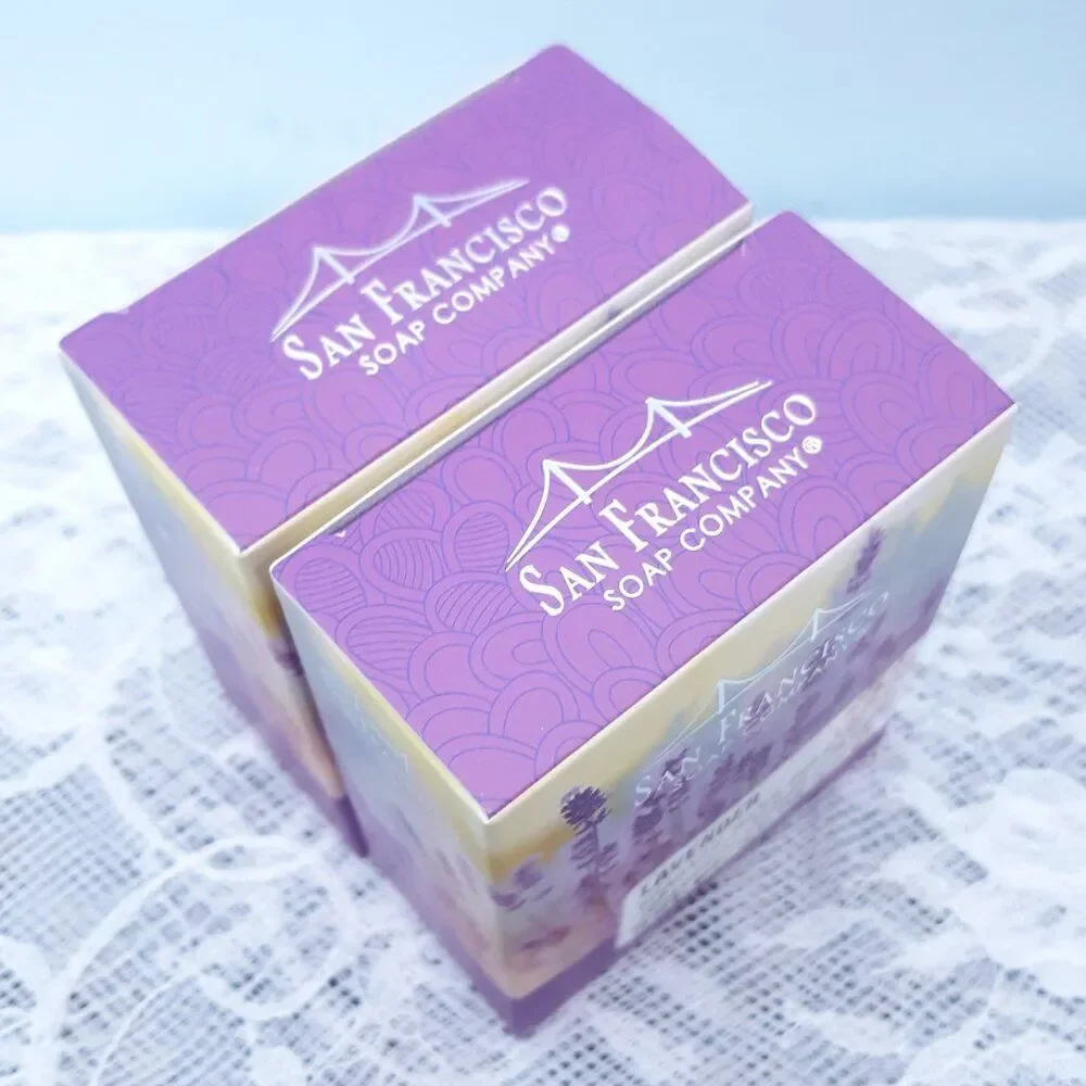 3 Discontinued San Francisco Soap Company Lavender Floral Bar Set 722030525000 - Picture 8 of 11